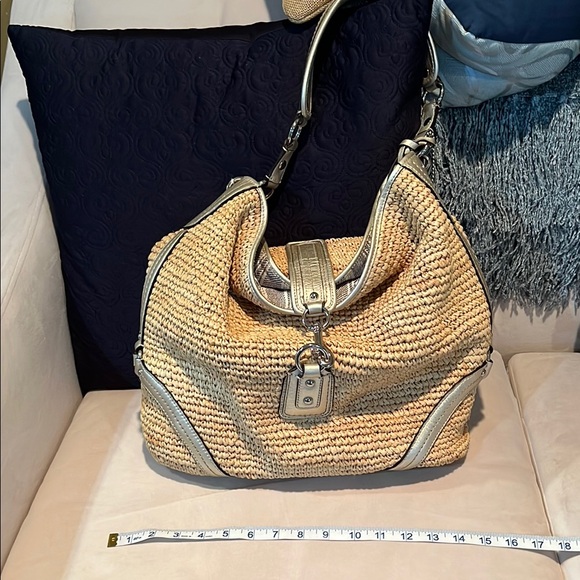COACH Woven Hobo - Picture 1 of 8